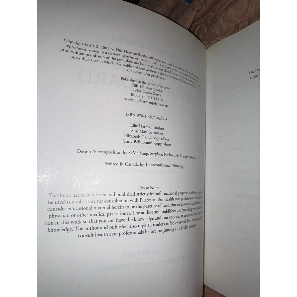 Ellie Herman's Pilates Springboard A Manual for Pilates Instructors & Students